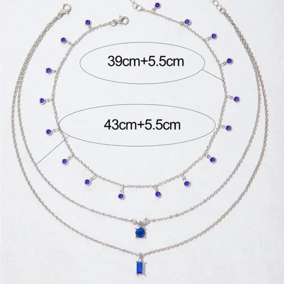 2pcs/set layered Necklace - Picture 5 of 5